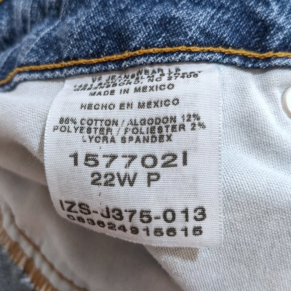 Vintage 90s High Waist Boot Cut Faded Jeans 22WP Petite Stretch High Rise Riders - Picture 5 of 5